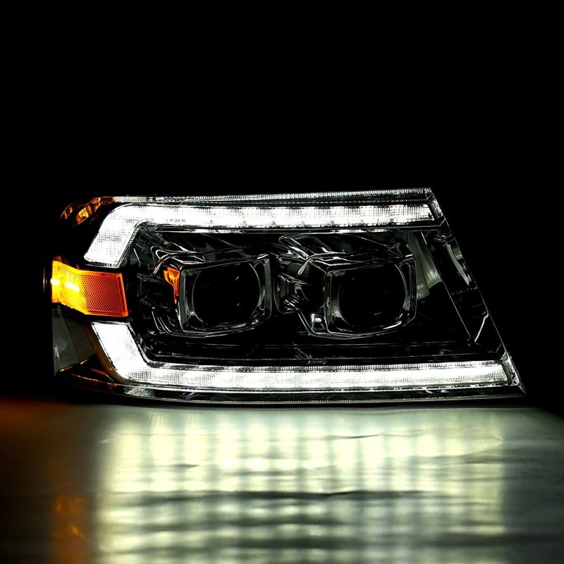 AlphaRex 04-08 Ford F150 PRO-Series Projector Headlights Black w/ Sequential Signal and DRL thumbnail 4