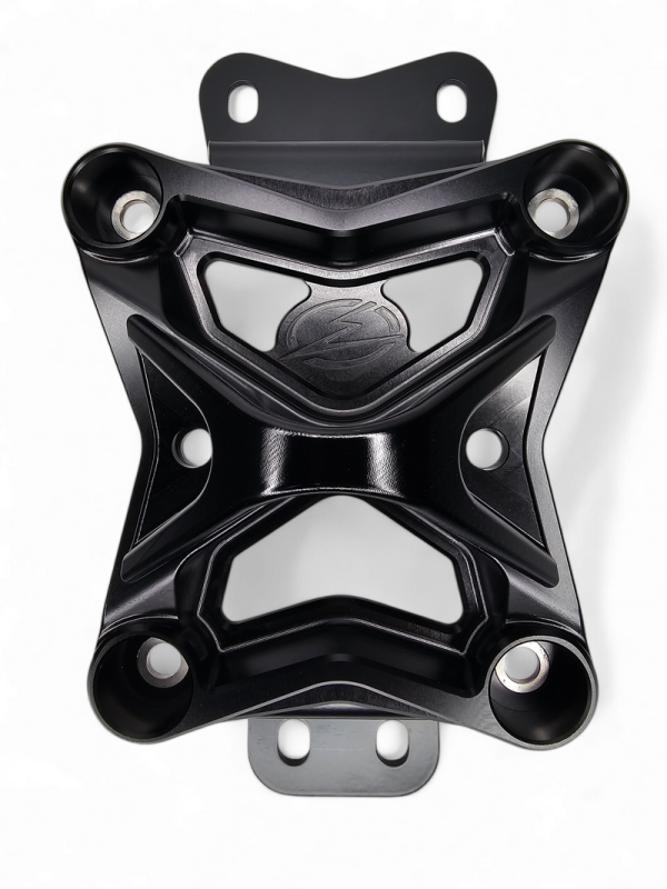 Elektric Offroad 2022+ Can Am X3 Maverick 10 Bolt Radius Rod Plate With Pull Hook (Black)