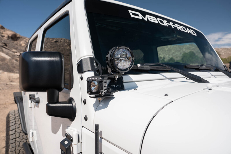DV8 07-18 Jeep Wrangler JK Dual Pod Light Mounts thumbnail 3