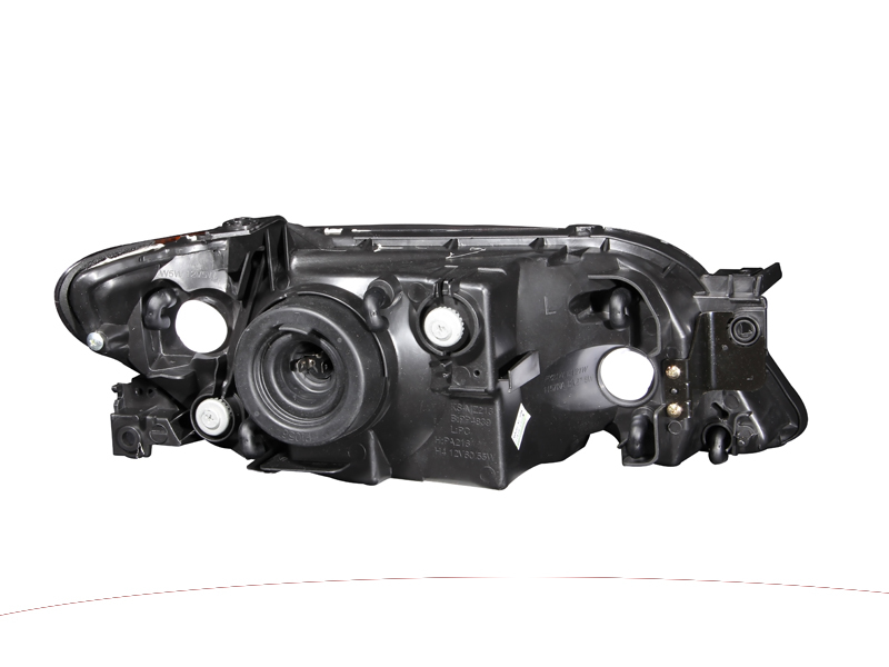 ANZO 2001-2003 Mazda Protege Crystal Headlights Black thumbnail 7