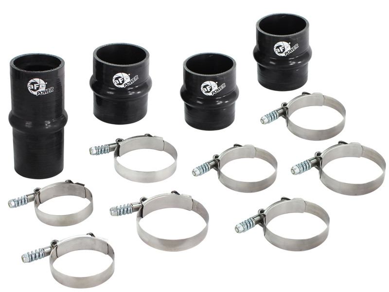 BladeRunner Intercooler Couplings & Clamps Kit; aFe & Factory Replacement