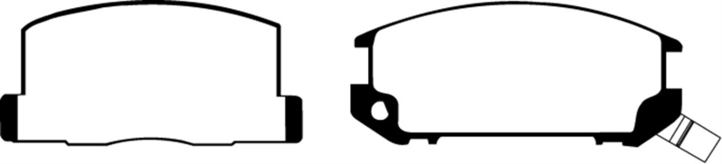 EBC 85-90 Toyota MR2 1.6 Yellowstuff Rear Brake Pads thumbnail 8