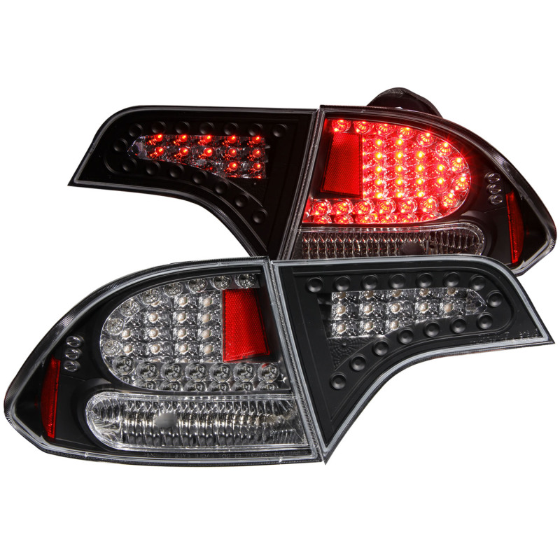 ANZO 2006-2011 Honda Civic LED Taillights Black thumbnail 4