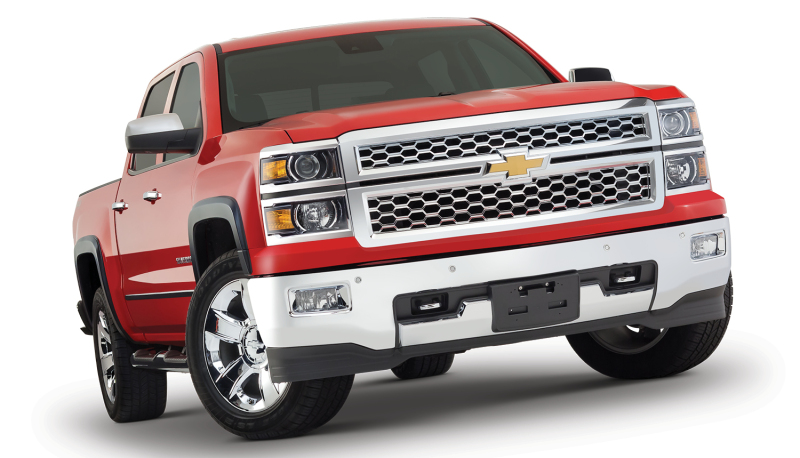 Bushwacker 15-18 Chevy Silverado 2500 HD Fleetside OE Style Flares 4pc 78.8/97.8in Bed - Black thumbnail 2