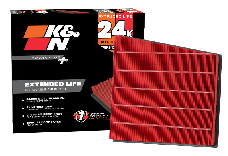 K&N Advantage Plus Air Filter 24K Miles Chevy Silverado 2500 Hd V8-6.6L Dsl 17-18 thumbnail 3