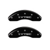 MGP Front set 2 Caliper Covers Engraved Front i-Vtec Black finish silver ch thumbnail 7