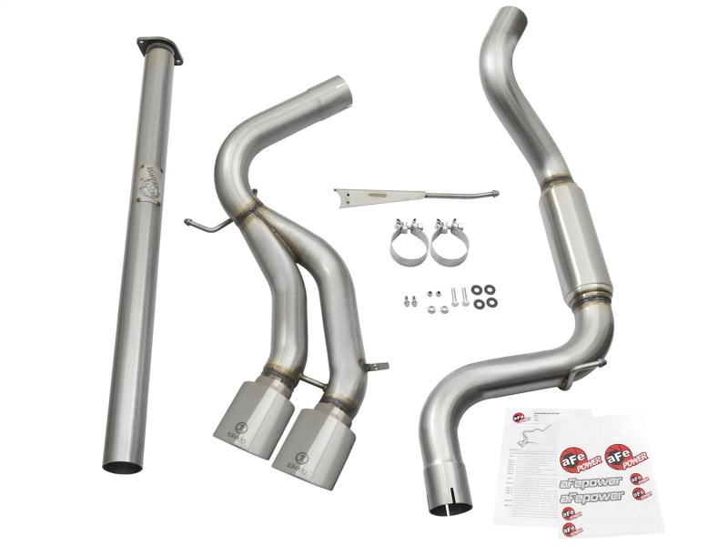 aFe POWER Takeda 3in 304 SS Cat-Back Exhaust w/ Polished Tips 13-17 Ford Focus ST L4-2.0L (t) thumbnail 4