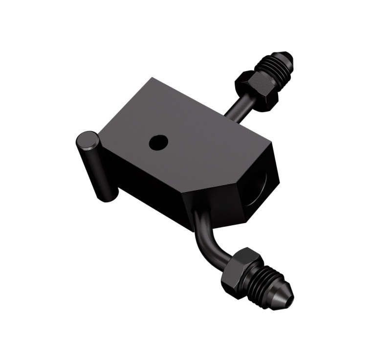 Goodridge 00-06 Harley-Davidson Softail Models Rear Brake Switch Holder - Black