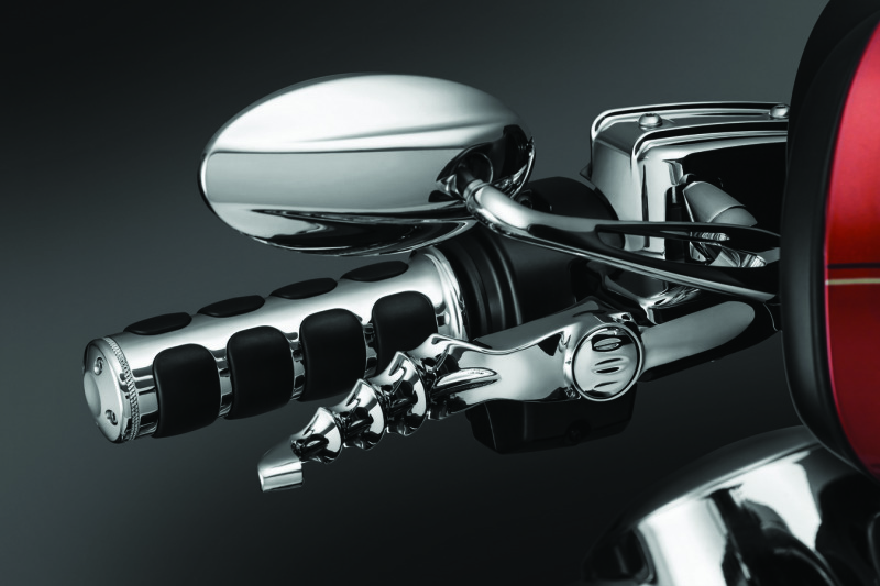 Kuryakyn Zombie Levers 1721 Levers, Zombie, Brake and Clutch Lever Type, Aluminum, Chrome, Harley-Davidson®, Pair thumbnail 4