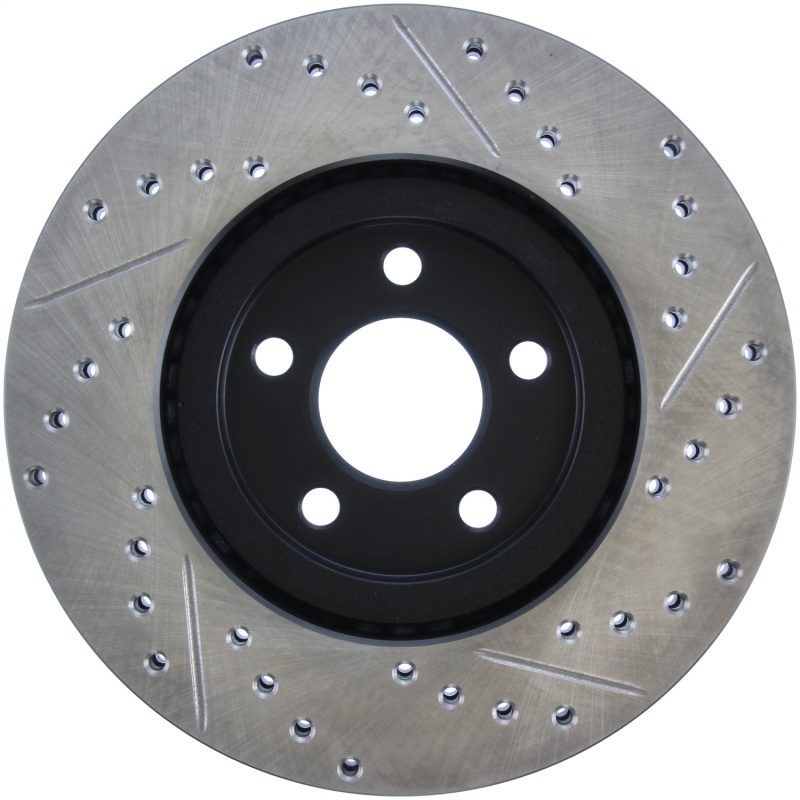 StopTech 03-09 Chrysler PT Cruiser Tur / 03-05 Dodge Neon SRT-4 Front Right Slotted & Drilled Rotor thumbnail 6