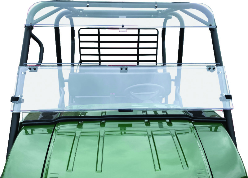 Quadboss Windows, Individual 375789 QuadBoss 09-22 Kawasaki KAF620M Mule 4010 4x4 Windbreak Folding Windshield thumbnail 8
