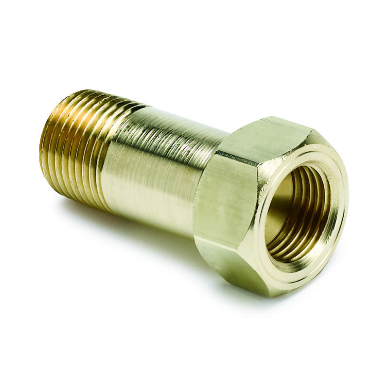 AutoMeter Fitting Adapter 3/8in. NPT Male Extension Brass For Mech. Temp. Gauge thumbnail 4