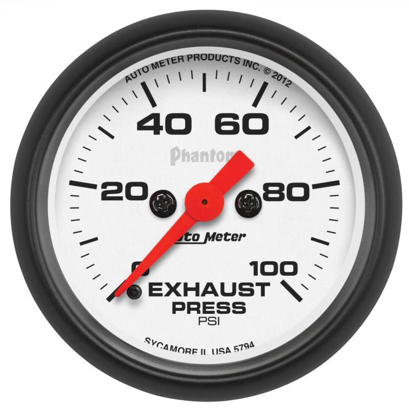 Autometer Phantom 2 1/16 100psi Digital Stepper Motor Exhaust Pressure Gauge thumbnail 4