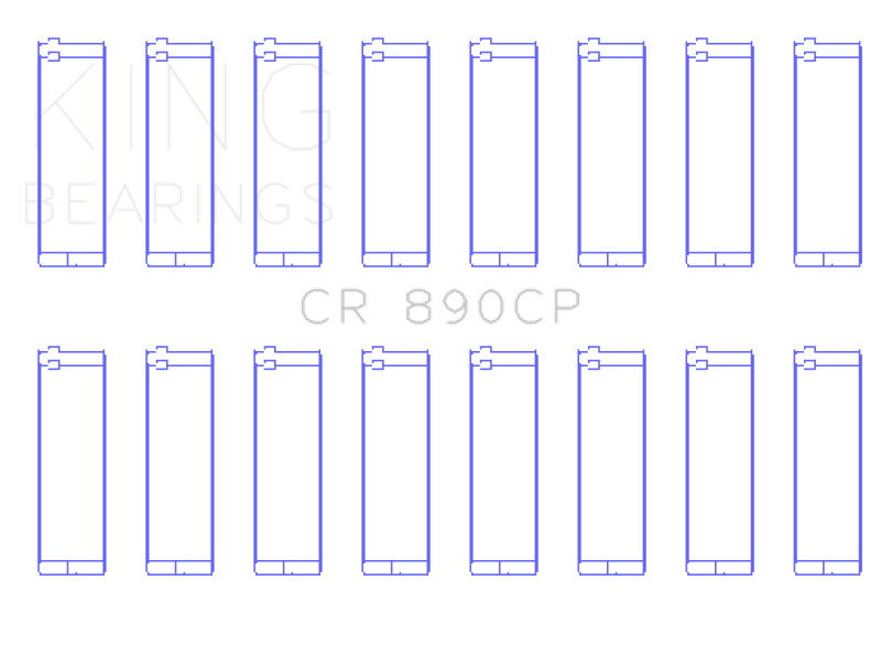 King Engine Bearings Land Rover 4.0L EFI 4.6L (Size Standard) Connecting Rod Bearing Set