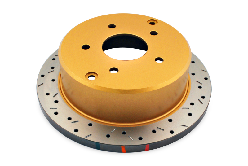 DBA HD Series 4000XS Brake Rotors DBA4041XS Disc Rotor, Cross-Drilled, Slotted, 4000 XS Series, Uni-Directional, Pontiac, Rear, Each thumbnail 5