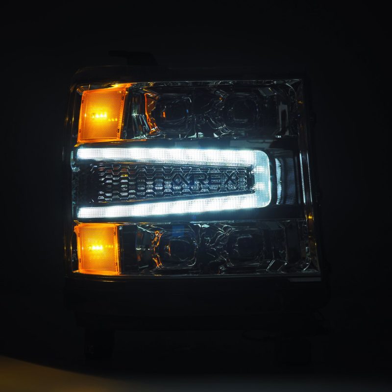 AlphaRex 16-18 Chevy 1500HD NOVA-Series LED Proj Headlights Chrm w/Actv Lgt/SeqSig & DRL(Req 810023) thumbnail 4