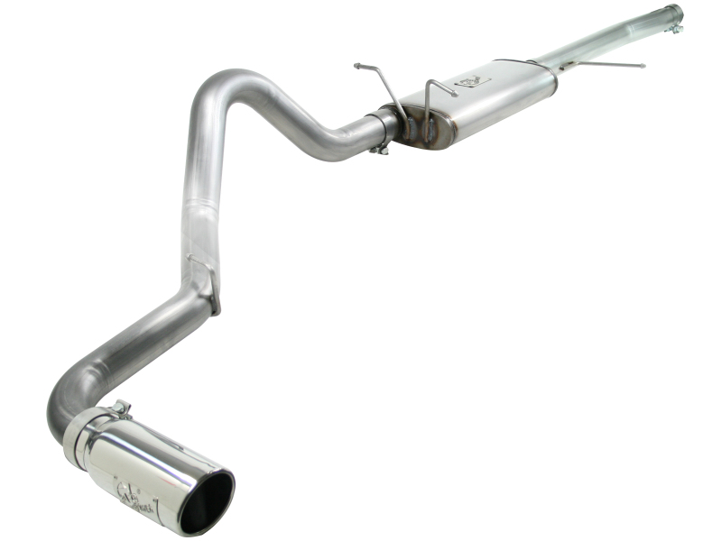 aFe MACH Force XP Exhaust Cat-Back 3in SS-409 w/ Polished Tip 97-03 Ford F-150 V8 4.6/5.4L thumbnail 2