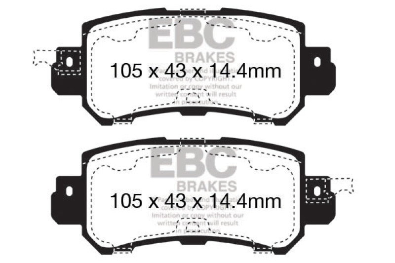 EBC S2 Brake Pad and Rotor Kit (1x ebcDP22135, 1x ebcUSR7803) thumbnail 9