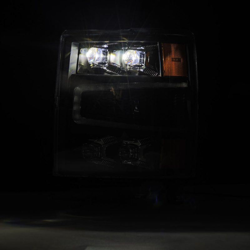 AlphaRex 04-15 Chevy 1500HD NOVA-Series LED Proj Headlights Black w/Activ Light/Seq Signal & SB DRL thumbnail 7