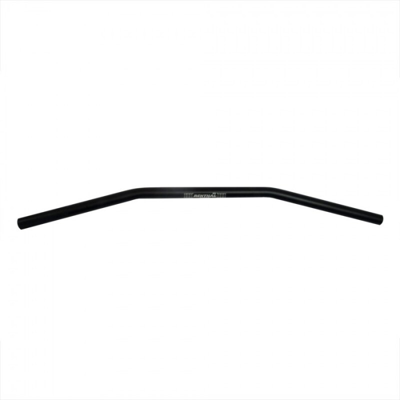 Renthal 7/8 in. Handlebars 658-02-BK Handlebars, in., Road Sport, Aluminum, Black Anodized, 0.875 Diameter, 28.500 Width, Each thumbnail 2