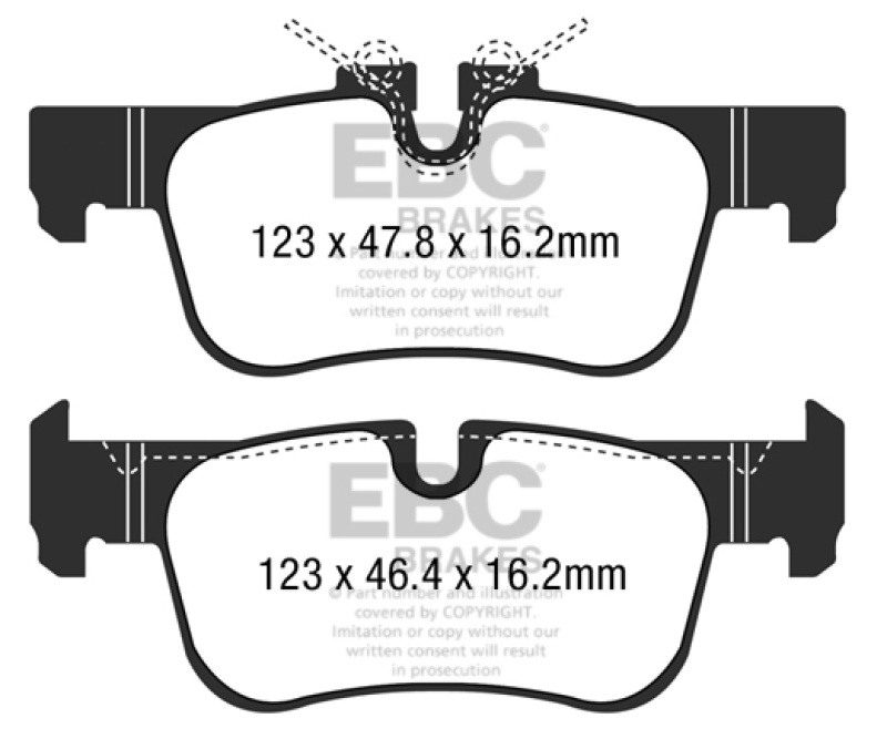EBC S4 Brake Pad and Rotor Kit (1x ebcDP32235C, 1x ebcUSR1997) thumbnail 7