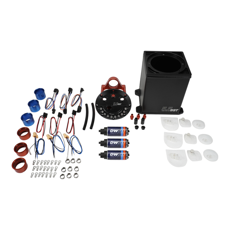 DeatschWerks 5.5L Modular Surge Tank Includes 3 DW200 Fuel Pumps thumbnail 4