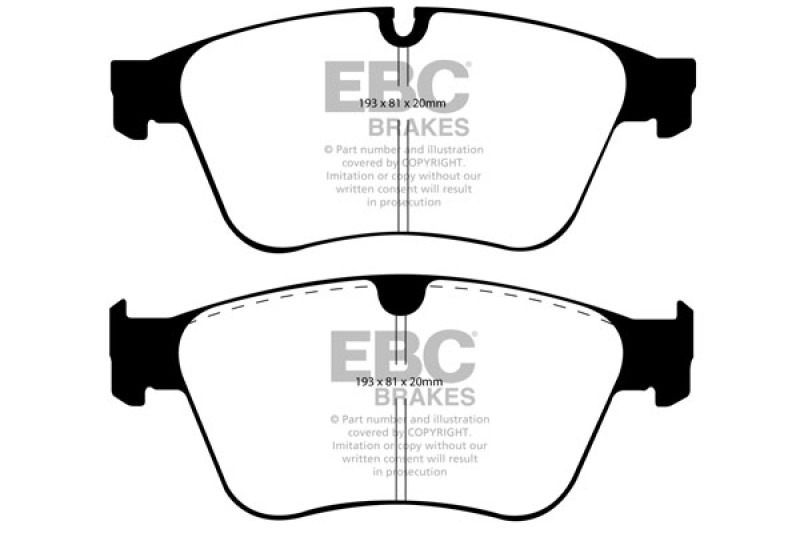 EBC Redstuff Ceramic Brake Pads DP31937C Disc Pad thumbnail 5