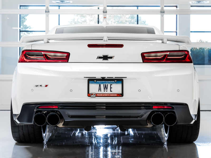 AWE Tuning 16-19 Chevy Camaro SS Res Cat-Back Exhaust -Touring Edition (Quad Diamond Black Tips) thumbnail 6