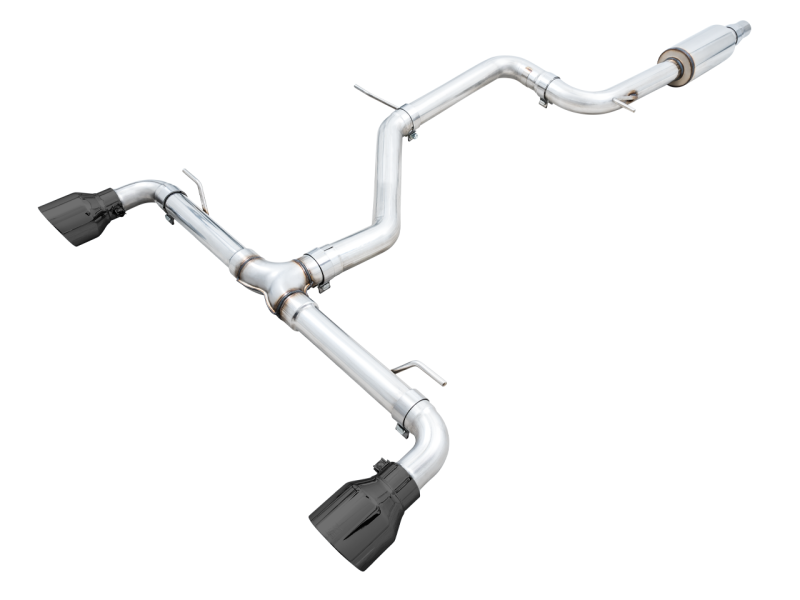 AWE Tuning 2022 VW GTI MK8 Track Edition Exhaust - Diamond Black Tips thumbnail 3