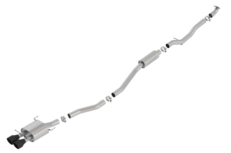 Borla 17-19 Honda Civic SI 1.5L Turbo MT S-Type 2.75in Cat-Back Exhaust Ceramic Black Tip thumbnail 2