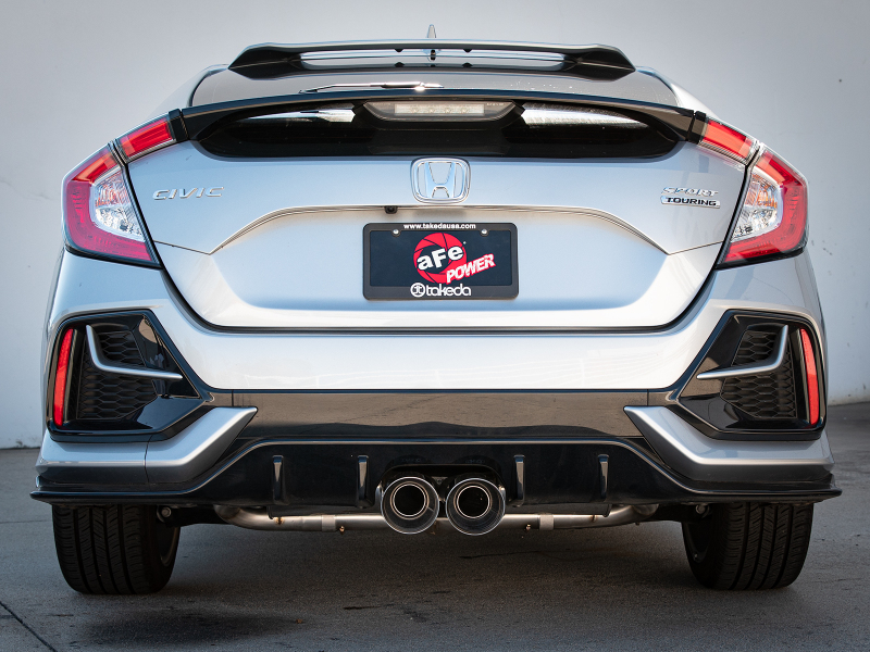 aFe Takeda 3in 304 SS Cat-Back Exhaust System w/Polished Tips 17-21 Honda Civic Sport L4-1.5L (t) thumbnail 7