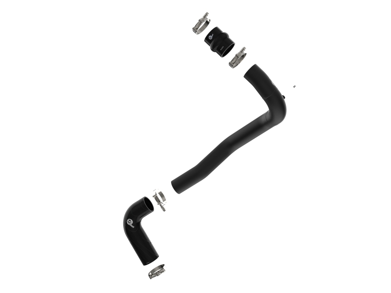 BladeRunner 3 IN Aluminum Hot Charge Pipe Black
