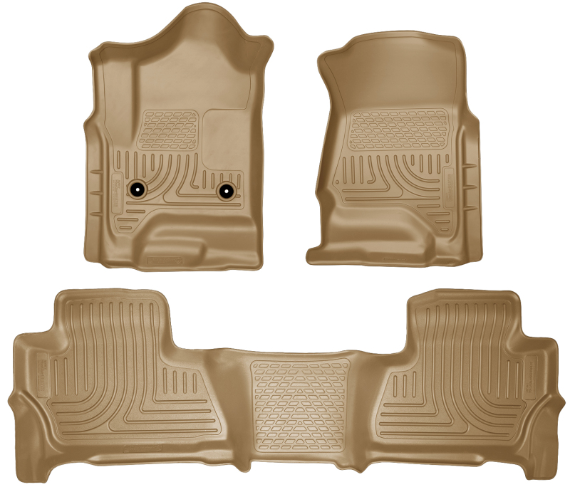Husky Liners 2015 Chevy/GMC Suburban/Yukon XL WeatherBeater Combo Tan Front & 2nd Seat Floor Liners thumbnail 7