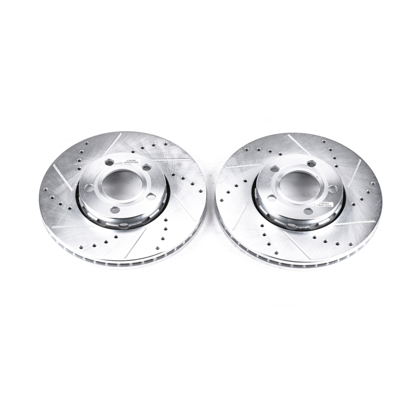 Power Stop 96-04 Audi A4 Front Evolution Drilled & Slotted Rotors - Pair thumbnail 2