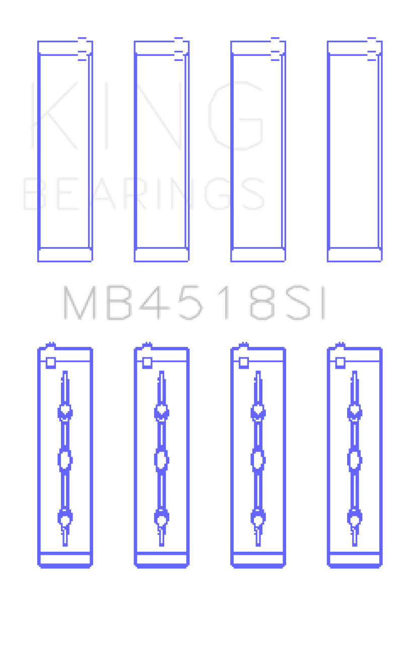 King Engine Bearings 11-20 Chrysler 300 / Dodge Grand Caravan (Size +0.25mm) Main Bearing Set thumbnail 4