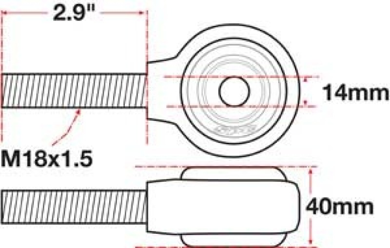 SPC Performance xAxis Rod End Ball Joint thumbnail 5