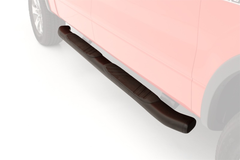 Lund 07-17 Chevy Silverado 1500 Ext. Cab (Excl. 11-17 Diesel Model) 5in. Oval Bent Nerf Bars - Black thumbnail 6