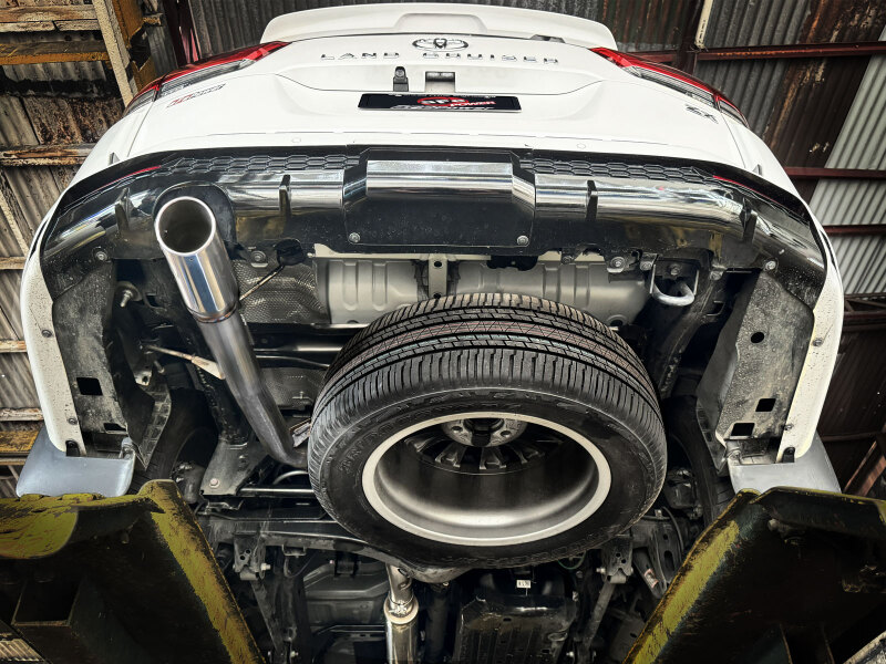 aFe Vulcan Series 3in 304 Cat-Back Exhaust System w/Polish Tip Toyota Land Cruiser 22-26 V6-3.3L(td) thumbnail 3