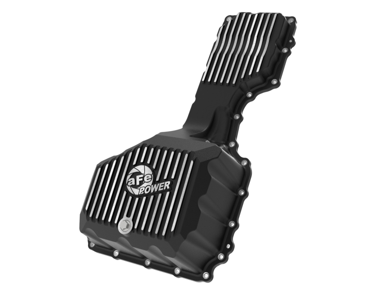 AFE Power Oil Pans 46-71360B aFe POWER Pro Series Engine Pan Black w/ Machined Fins GM Diesel Trucks 17-19 V8-6.6L (td) L5P