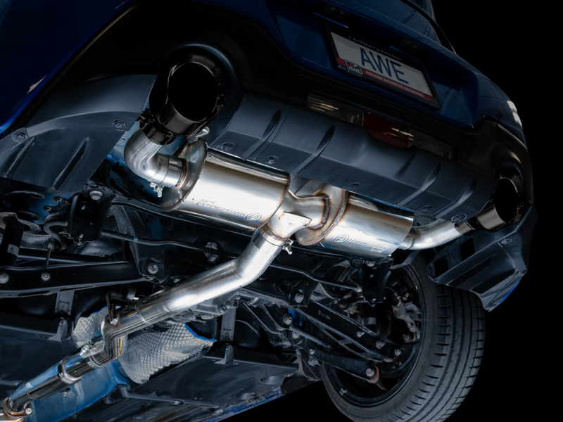 AWE Tuning Subaru BRZ/ Toyota GR86/ Toyota 86 Touring Edition Cat-Back Exhaust- Diamond Black Tips thumbnail 5