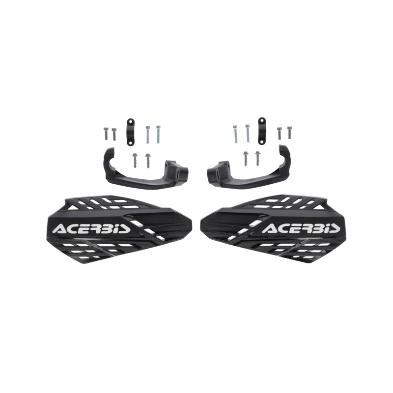 Acerbis Linear Vented Handguard - Black/White