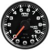 Autometer Spek-Pro Gauge Tach 2 1/16in 11K Rpm W/ Shift Light & Peak Mem Blk/Blk thumbnail 9