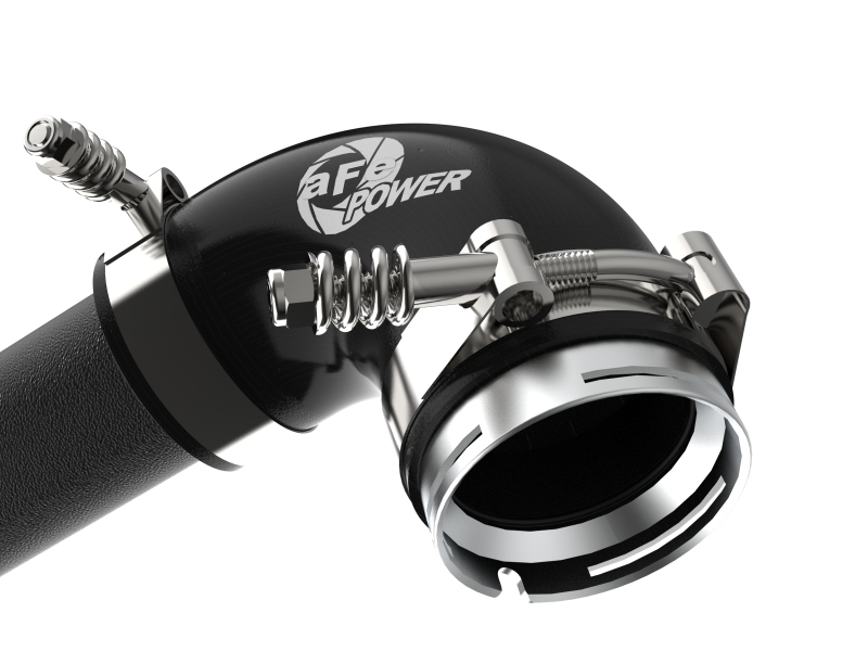 BladeRunner 3 IN Aluminum Hot Charge Pipe Black