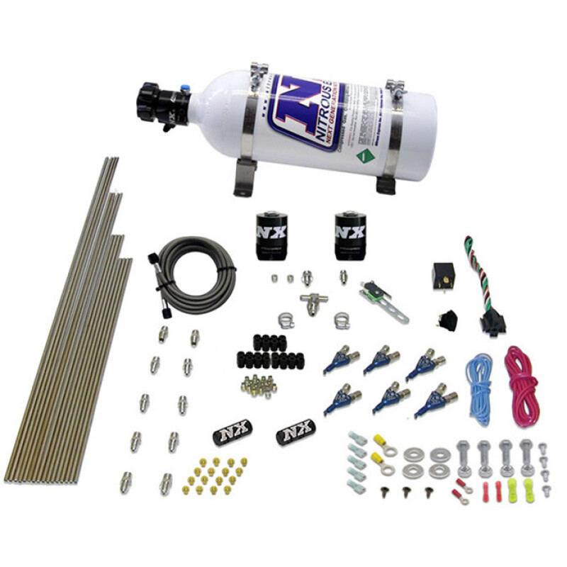 Nitrous Express V6AN Gasoline EFI Nitrous Kit (150-375HP) w/5lb Bottle
