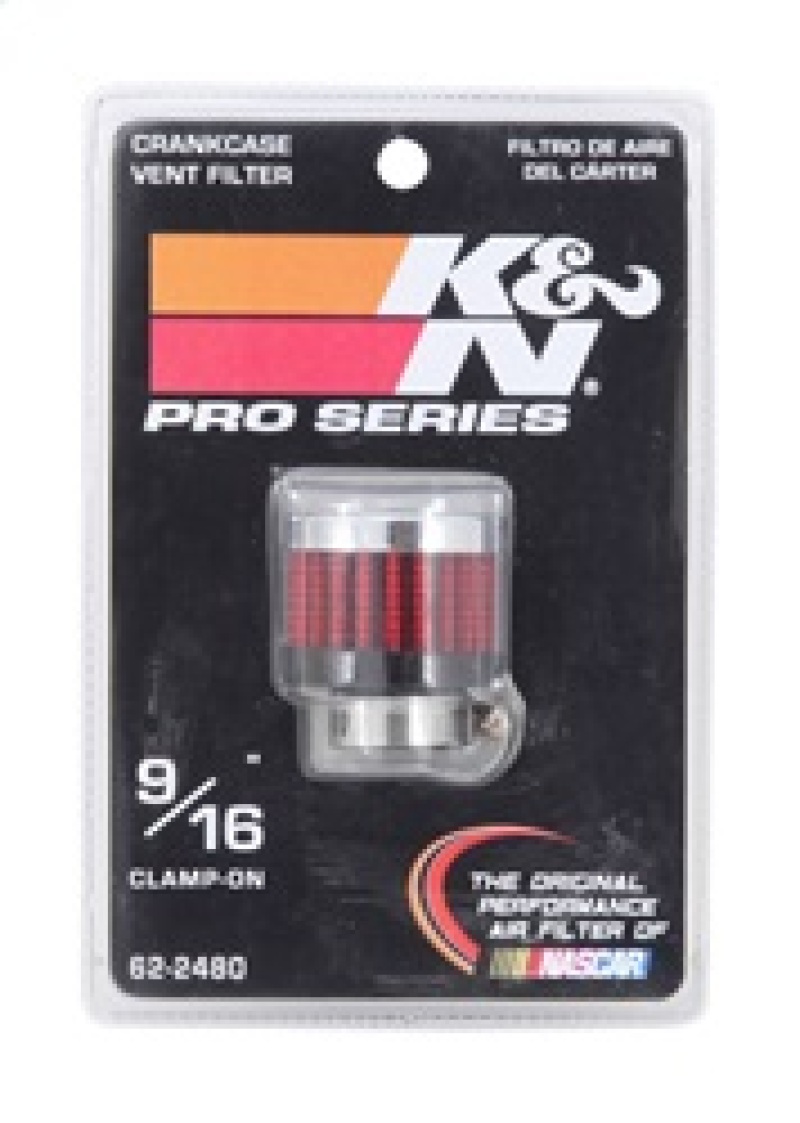 K&N Rubber Base Crankcase Vent Filter - 0.55in Flange ID 1.375in OD 1.125in Height thumbnail 6
