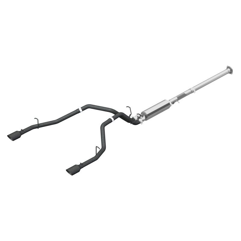 MBRP 2019 Ram 1500 5.7L (CrewCab/Quad Cab ONLY) 2.5in CB Dual Split Rear w/4.5in Tip - Blk Coated thumbnail 3