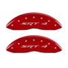 MGP Front set 2 Caliper Covers Engraved Front SRT4 Red finish silver ch thumbnail 7