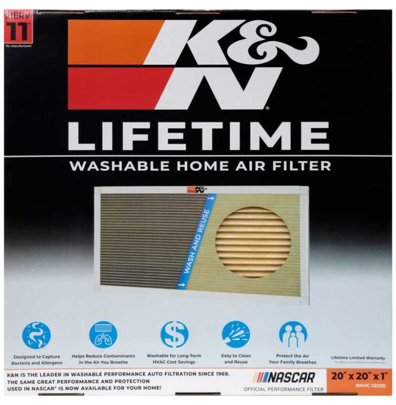 K&N HVAC Filter - 20 x 20 x 1 thumbnail 4