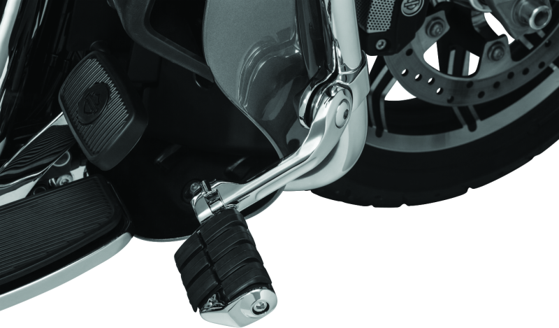 Kuryakyn Adjustable Tour-Tech Long Cruise Mounts 4529 Foot Peg Mounts, Mounts, Adjustable, Steel, Chrome, Dually ISO Pegs, Pair thumbnail 5