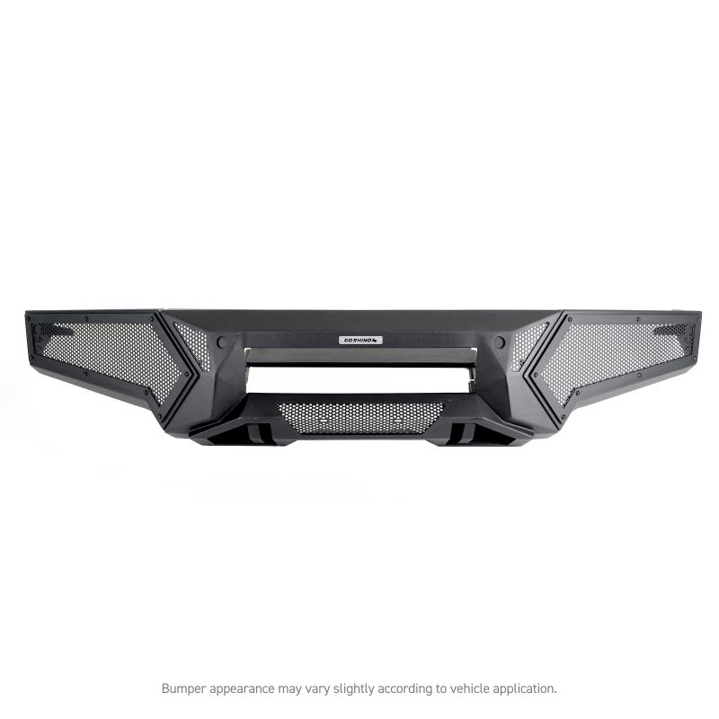 Go Rhino 21-23 Ford F-150 (4dr) Element Front Bumper w/ Power Bar - Tex. Blk